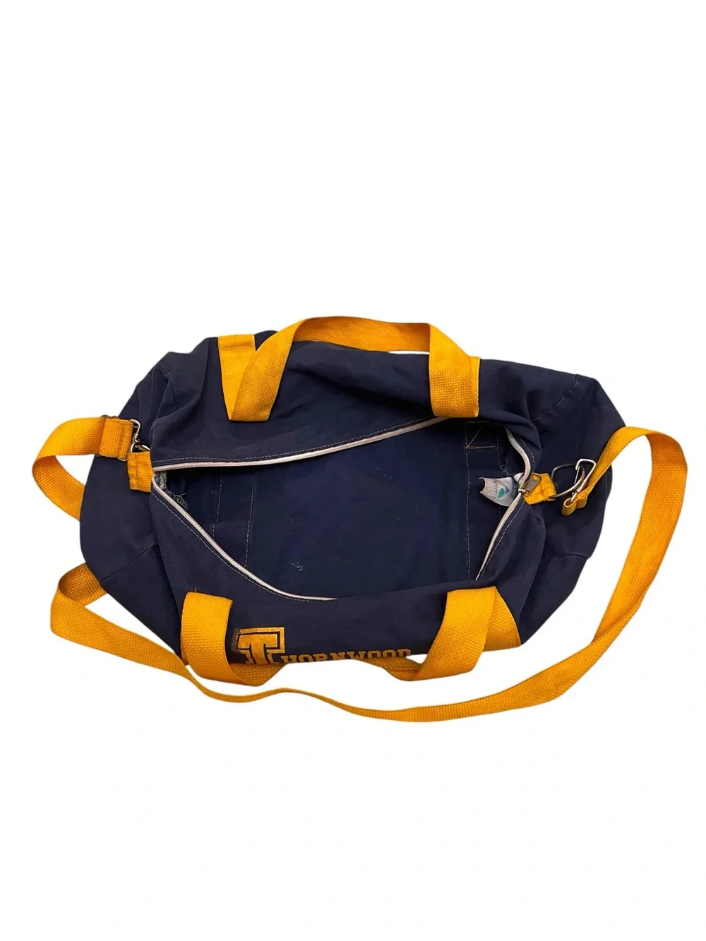 Augusta Sportswear Thornwood Wrestling Duffel Bag Navy Gold Gym Athletic